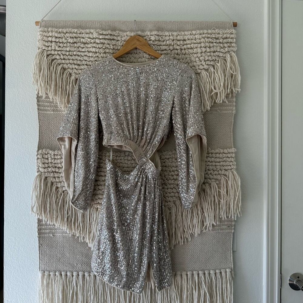 Bardot Sequin Alessandra Cutout Dress